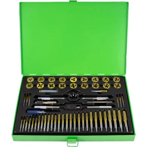 Estuche métrico con 58 piezas de machos y terrajas recubiertas de titanio JBM 50792