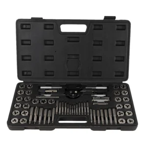 Estuche métrico con 60 piezas de machos y terrajas combinado métrico y pulgada JBM 50793