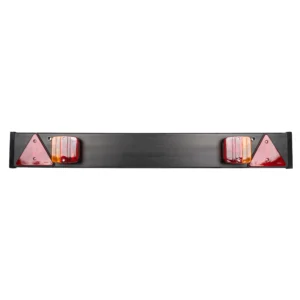 Barra para remolque de 1100x140mm con 2 pilotos y 2 catareflectantes triangulares JBM 50910