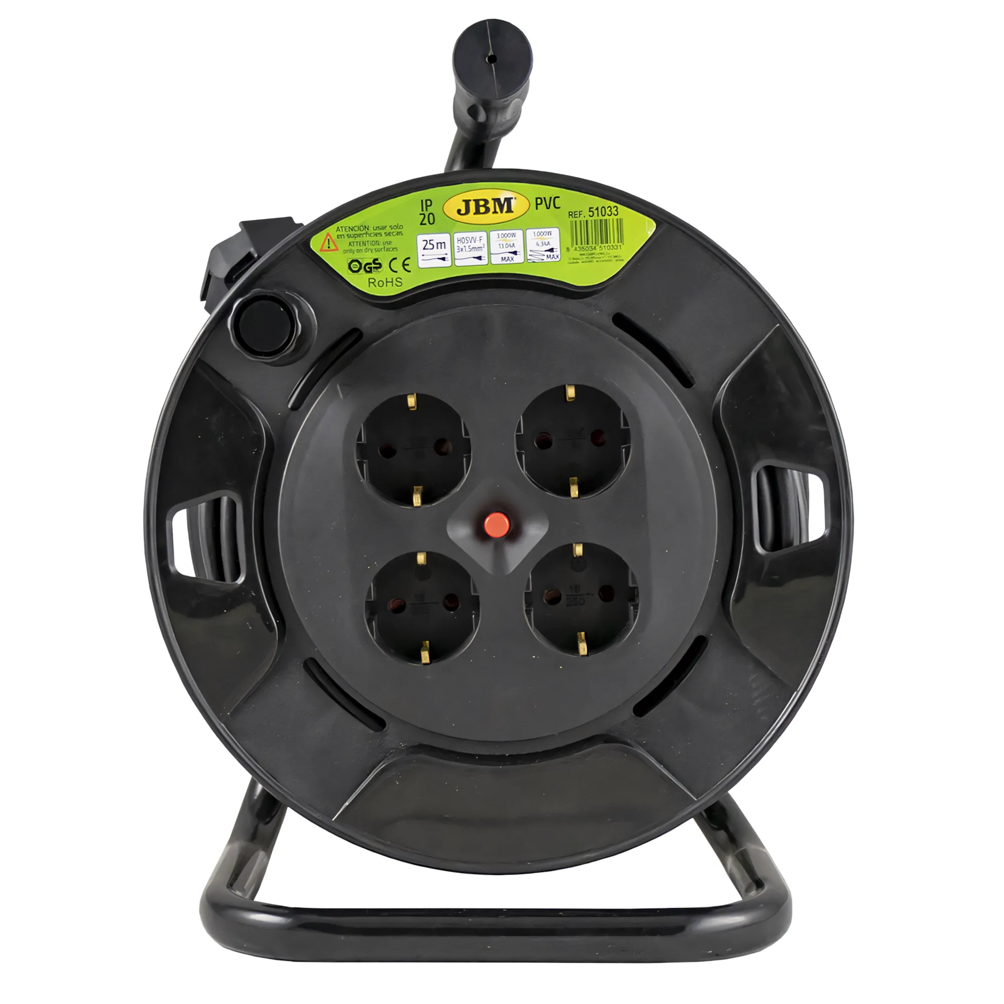 Carrete de cable eléctrico 25m JBM 51033 - Imagen 2