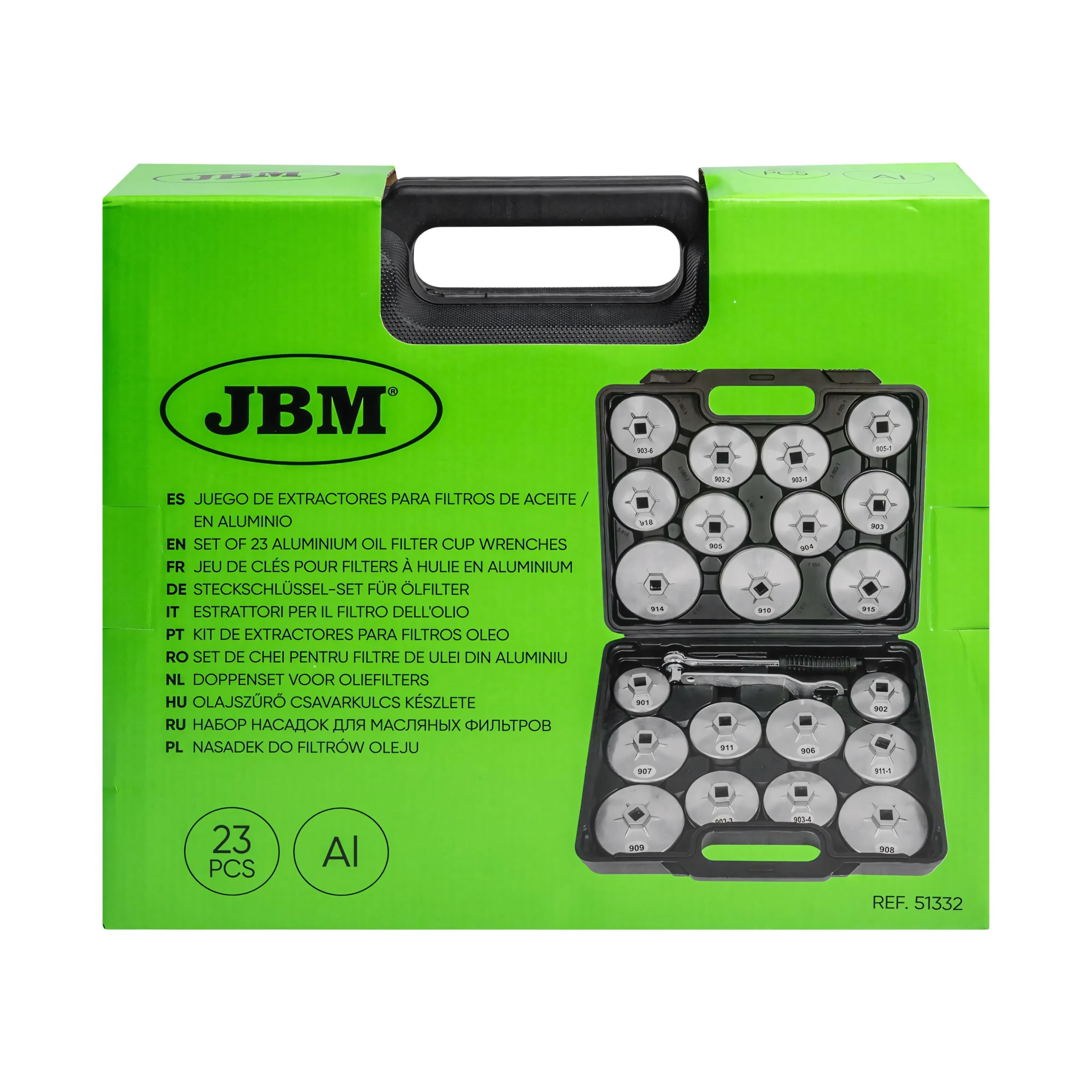 Juego de extractores para filtros de aceite / 23pcs en aluminio JBM 51332 - Imagen 6