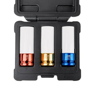 Set de 3 vasos de impacto de 1/2" especial extracción ruedas JBM 51336 - Imagen 3