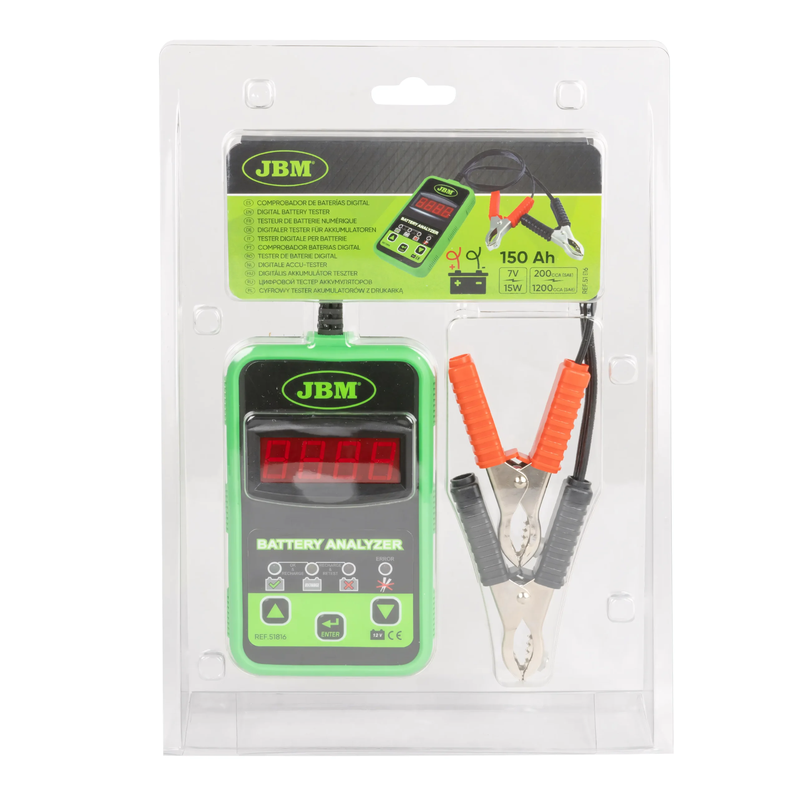 Comprobador de baterías digital JBM 51816 - Imagen 2