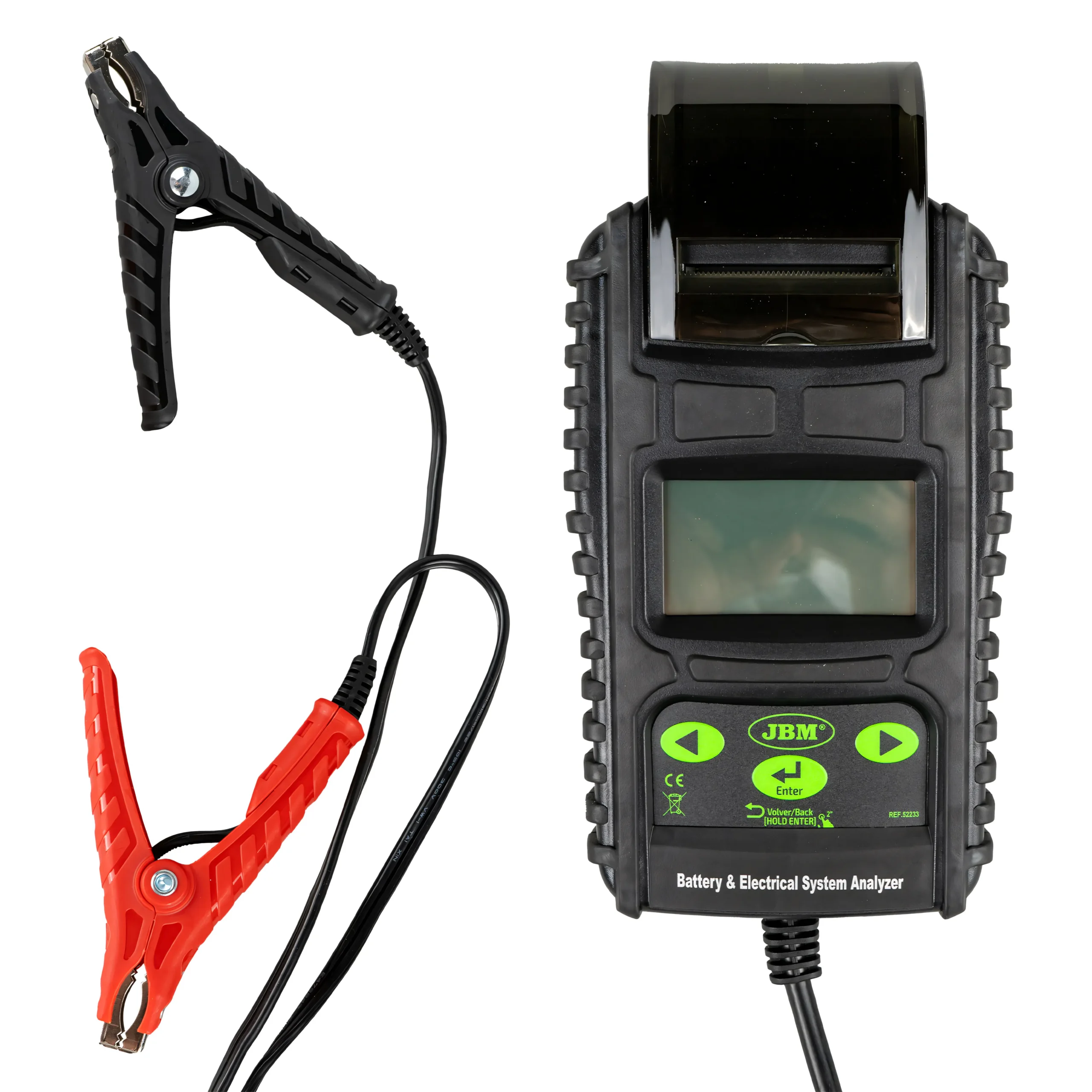 Comprobador de batería y alternadores con impresora JBM 52233