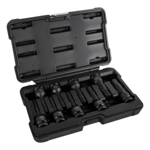 Alternative view of Set de 9 puntas de impacto hexagonales de 1/2" JBM 52339
