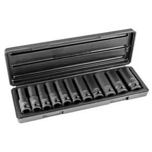 Alternative view of Set de 11 vasos de impacto hexagonal de 1/2" JBM 52342