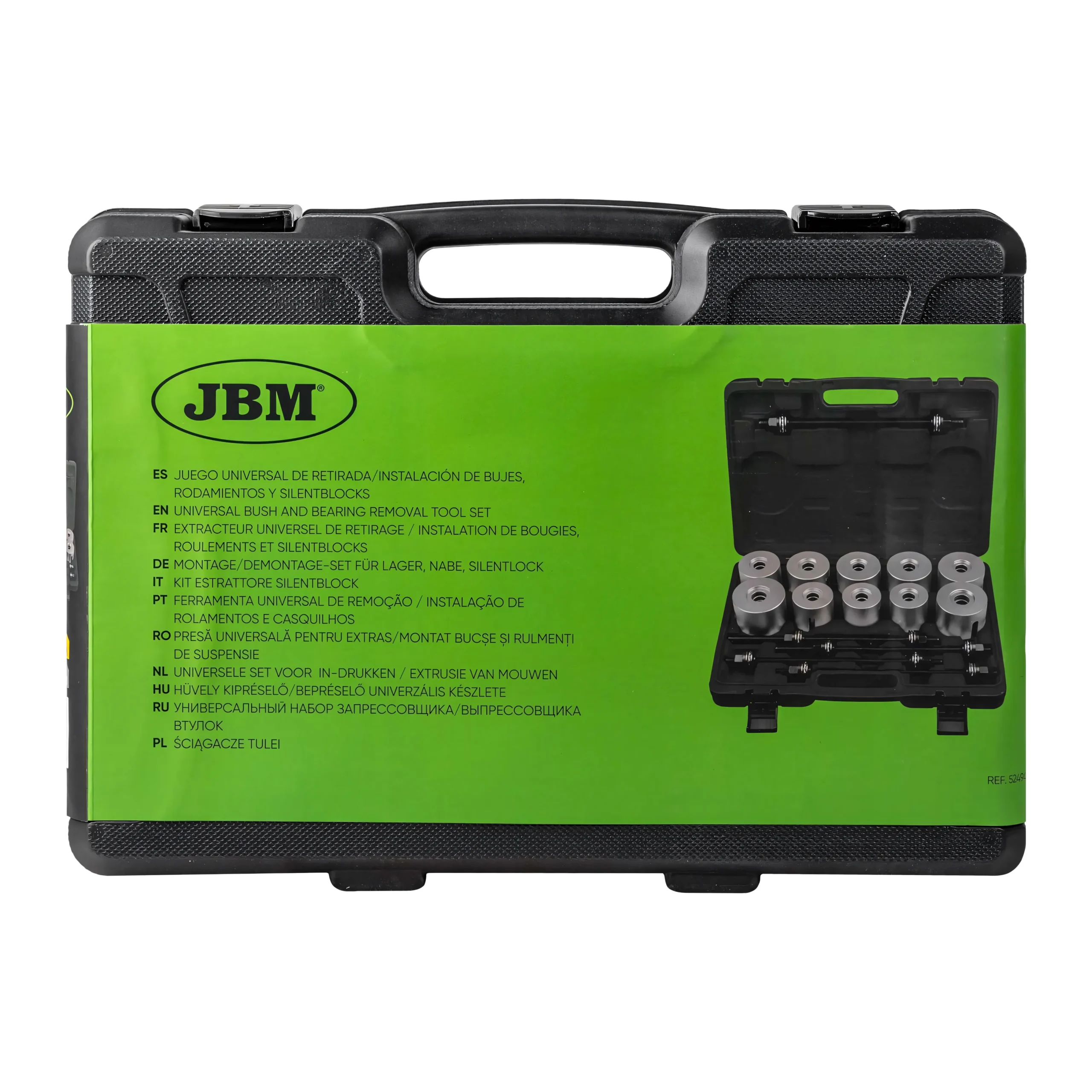 Juego universal de retirada/instalación de bujes, rodamientos y silentblocks JBM 52494 - Imagen 6