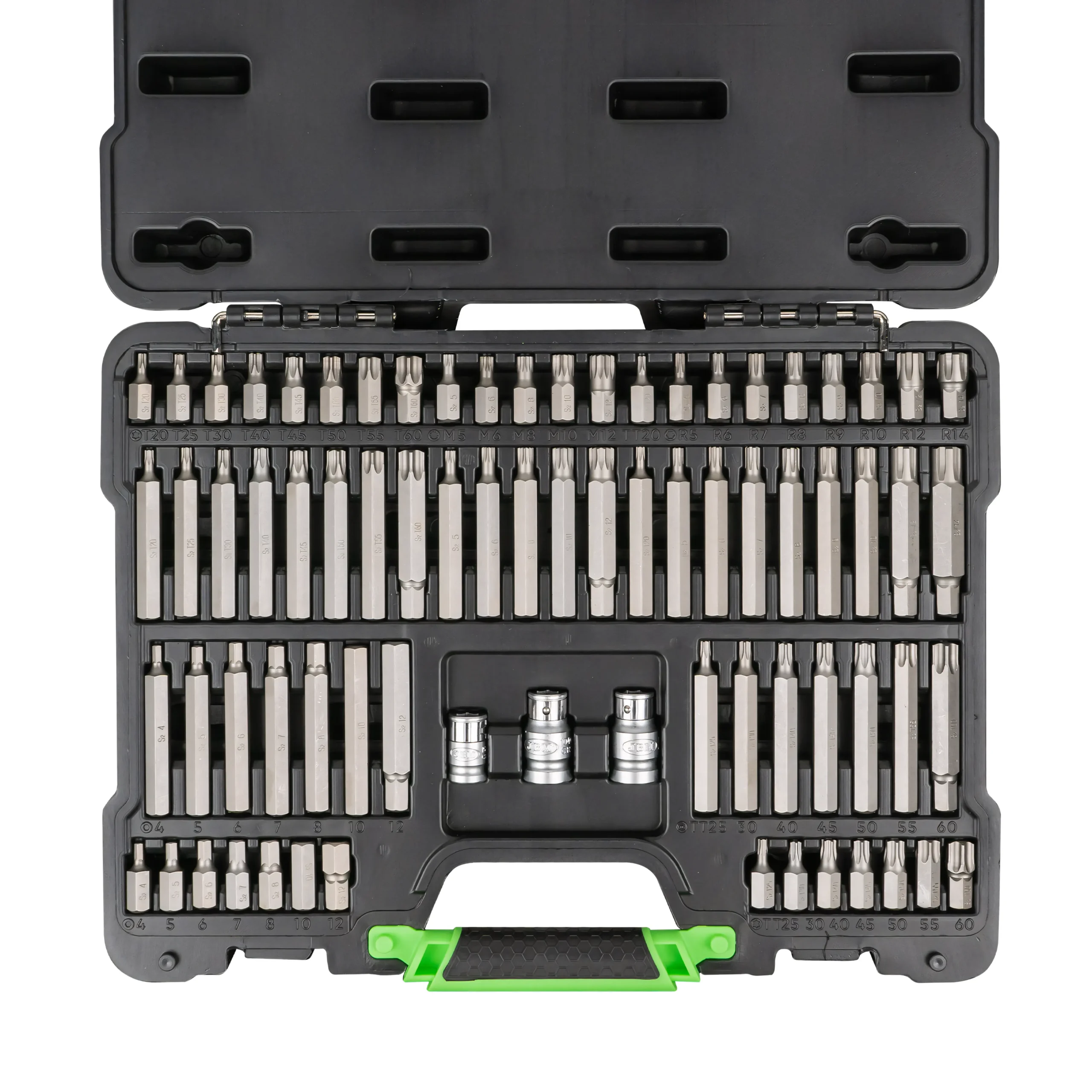 Maletín de 75 puntas hexagonales, xzn, ribe, TORX y TORX inviolable de 1/2" y 3/8" JBM 52550 - Imagen 3