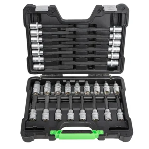 Maletín de 30 puntas de 1/2" para tornillos hexagonales JBM 52604