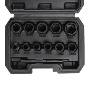 Set de vasos twist de 3/8" para extracción de tuercas/tornillos de seguridad JBM 52962 - Imagen 3