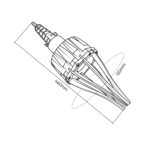 Alternative view of Herramienta neumática para montaje de fuelles de palier (8 bar) JBM 52994