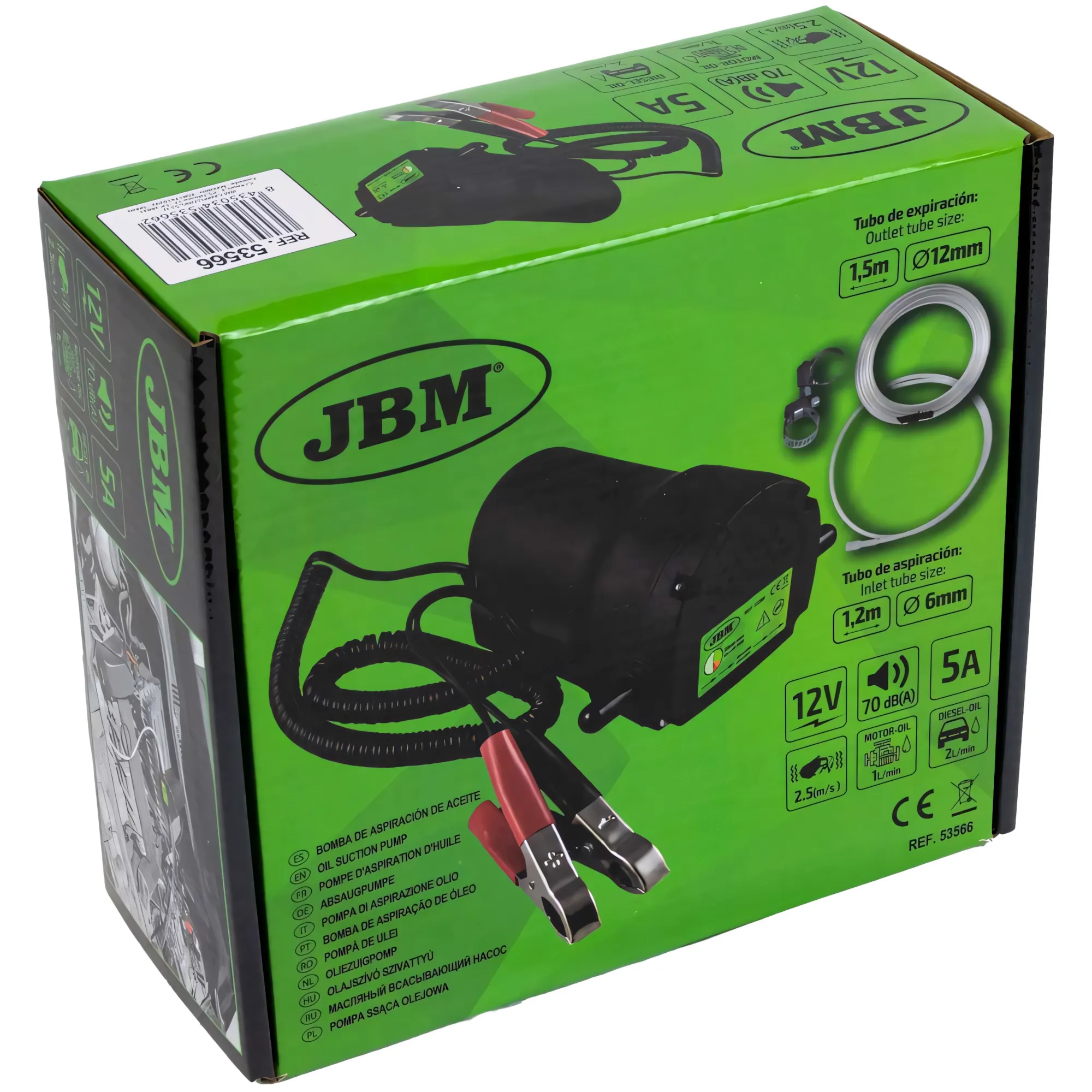 Bomba de aspiración de aceite 12v JBM 53566 - Imagen 4