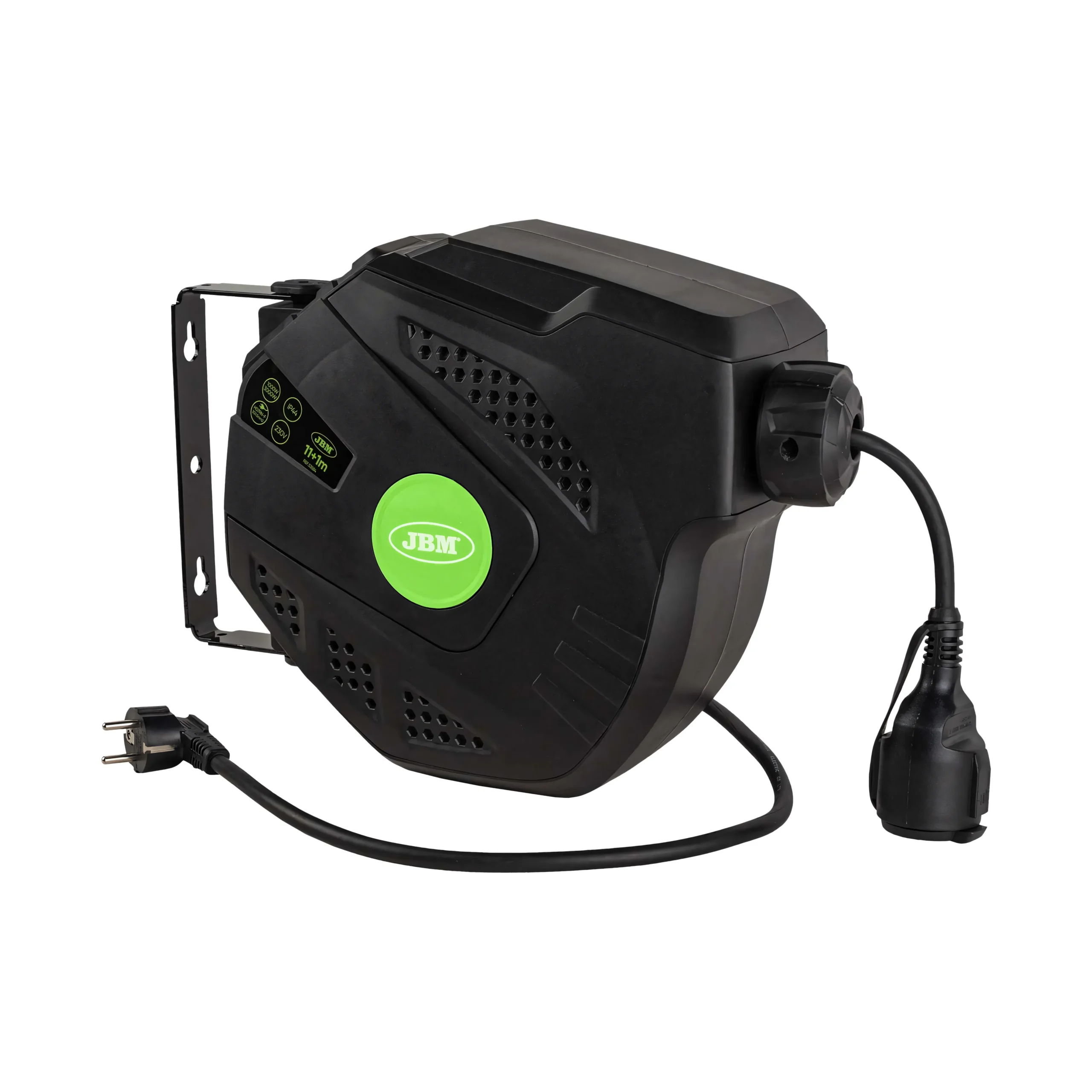 Carrete de cable eléctrico 12m - verde JBM 53584