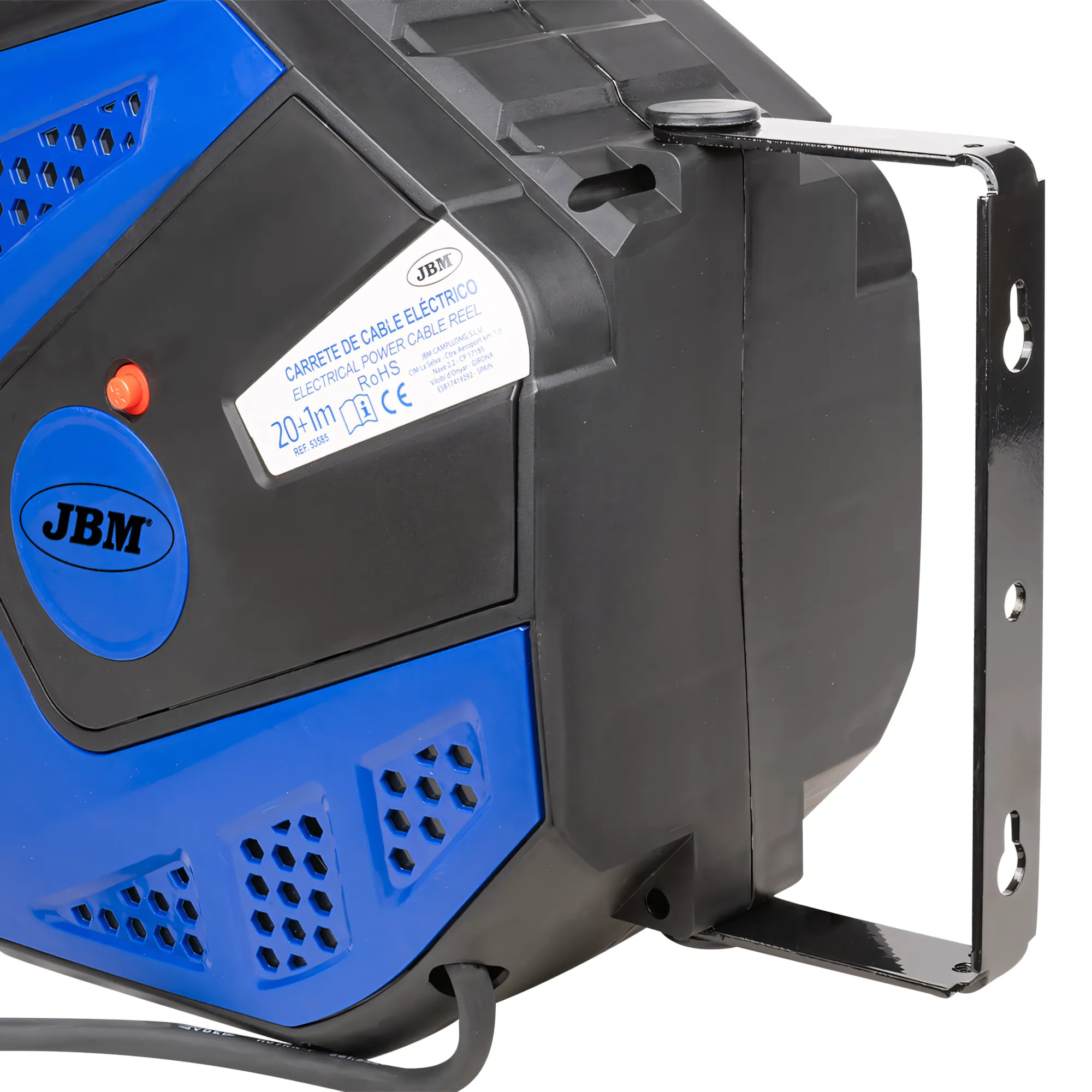 Carrete de cable eléctrico 21m - azul JBM 53585 - Imagen 4