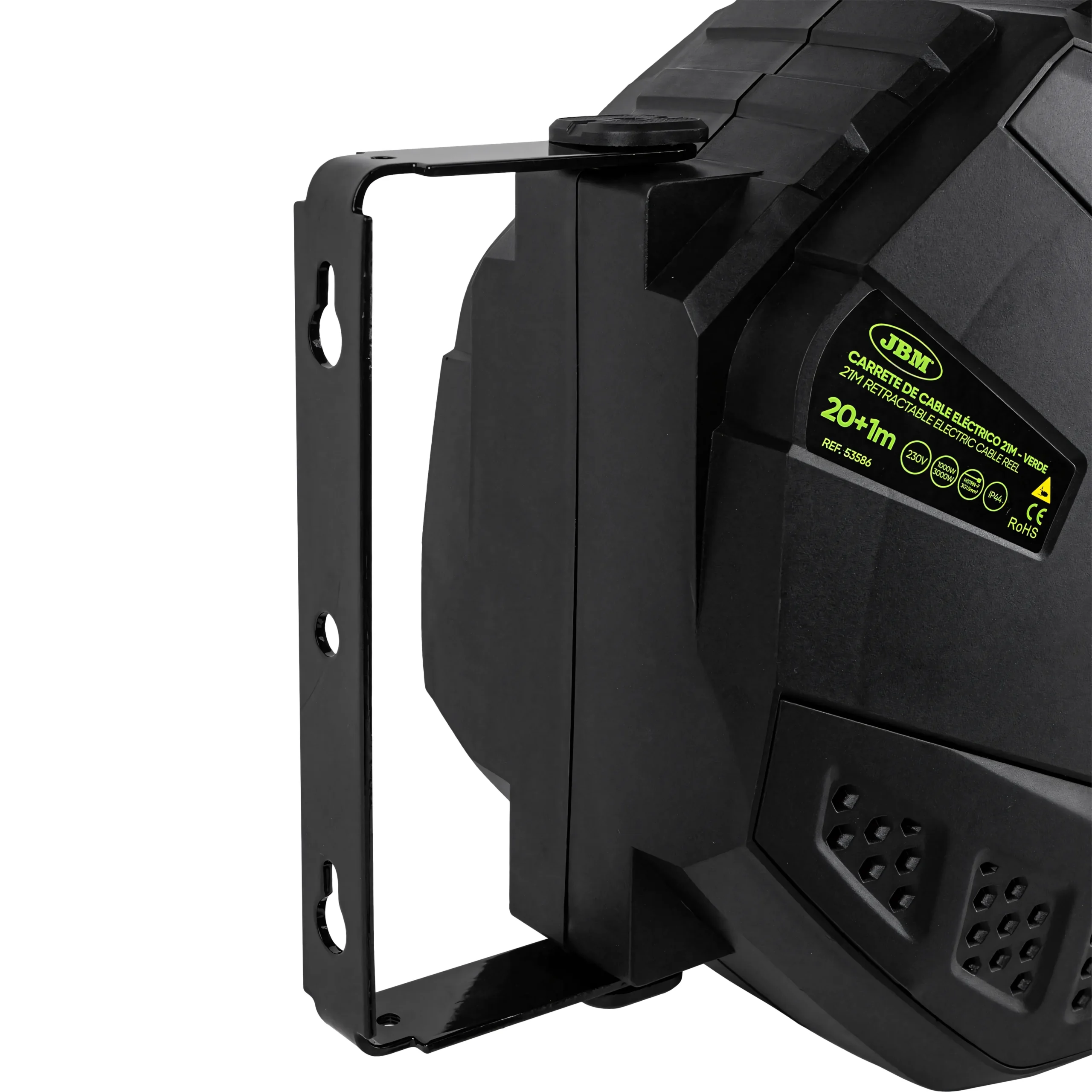 Carrete de cable eléctrico 21m - verde JBM 53586 - Imagen 4