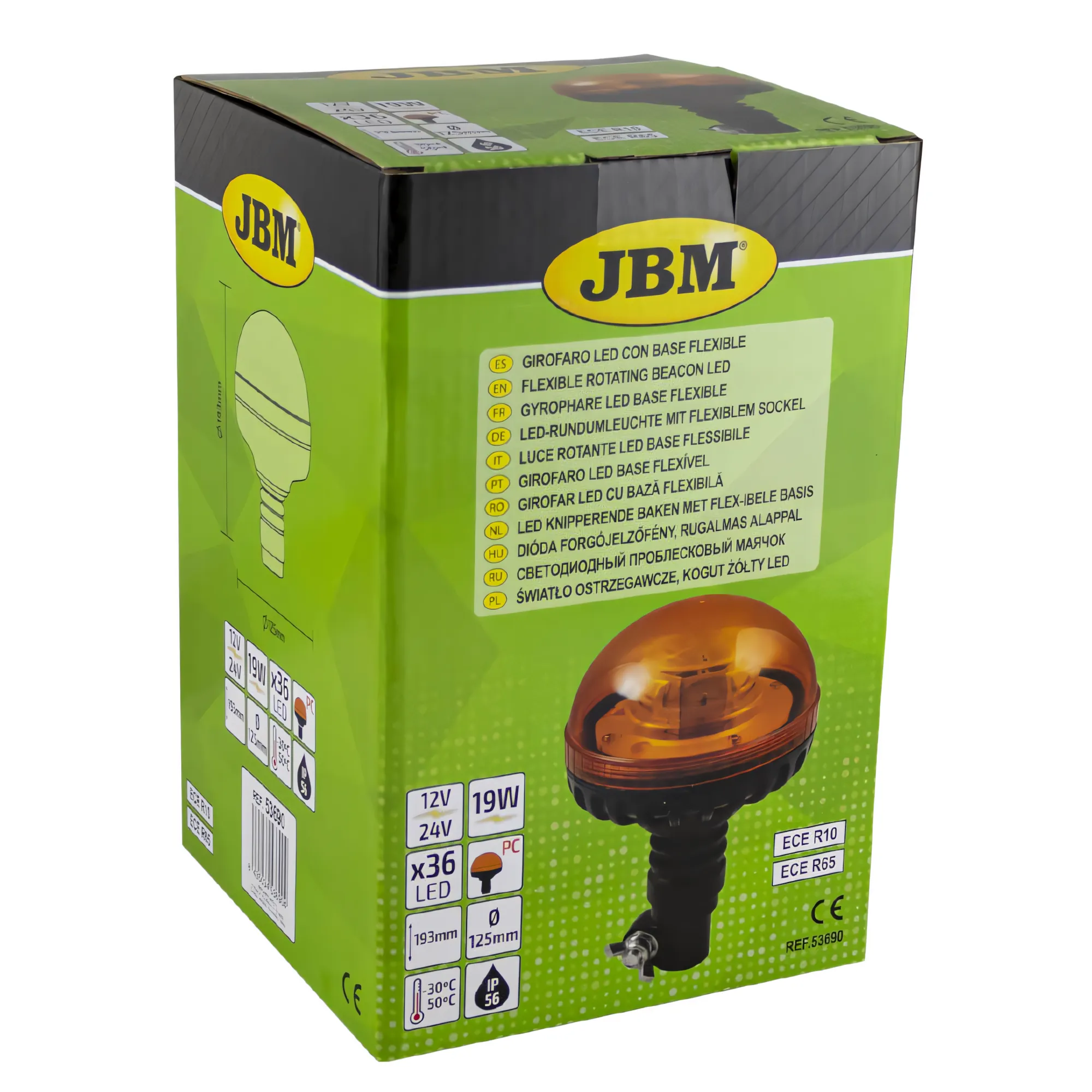 Girofaro LED 12-24v base flexible JBM 53690 - Imagen 3