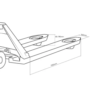 Transpaleta manual elevación rápida 2500kg JBM 53880 - Imagen 7