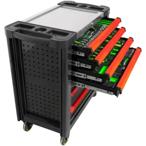 Alternative view of Carro de herramientas XL con 7 cajones rojo - armado JBM 53913