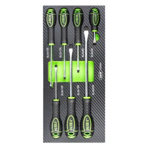 Set de 7 destornilladores plano con módulo EVA carbono JBM 53944