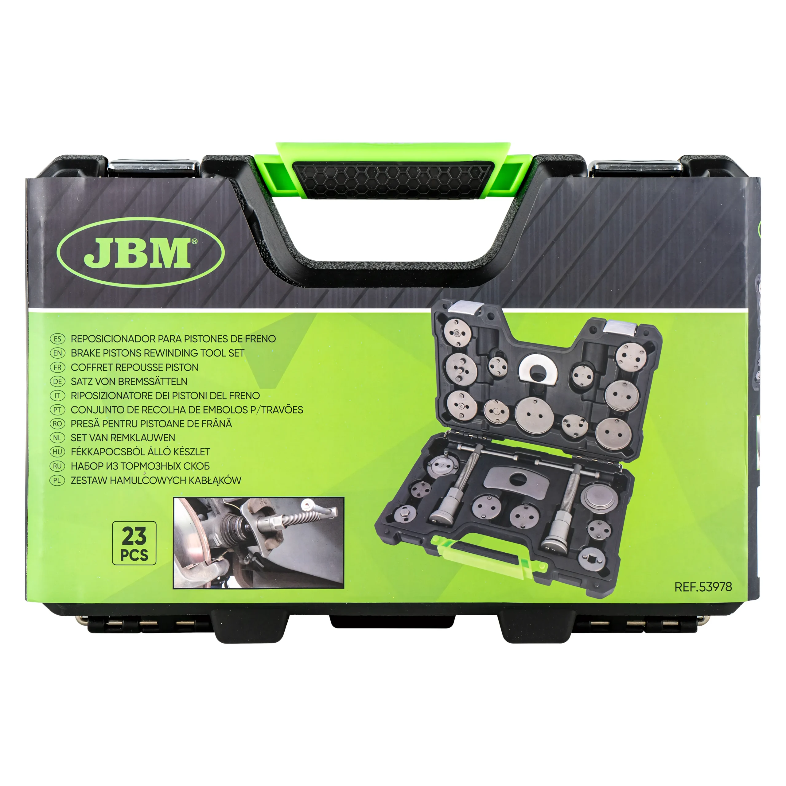 Reposicionador para pistones de freno 23pcs JBM 53978 - Imagen 4