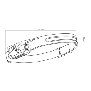 Linterna frontal LED ajustable - 350lm JBM 54004 - Imagen 5