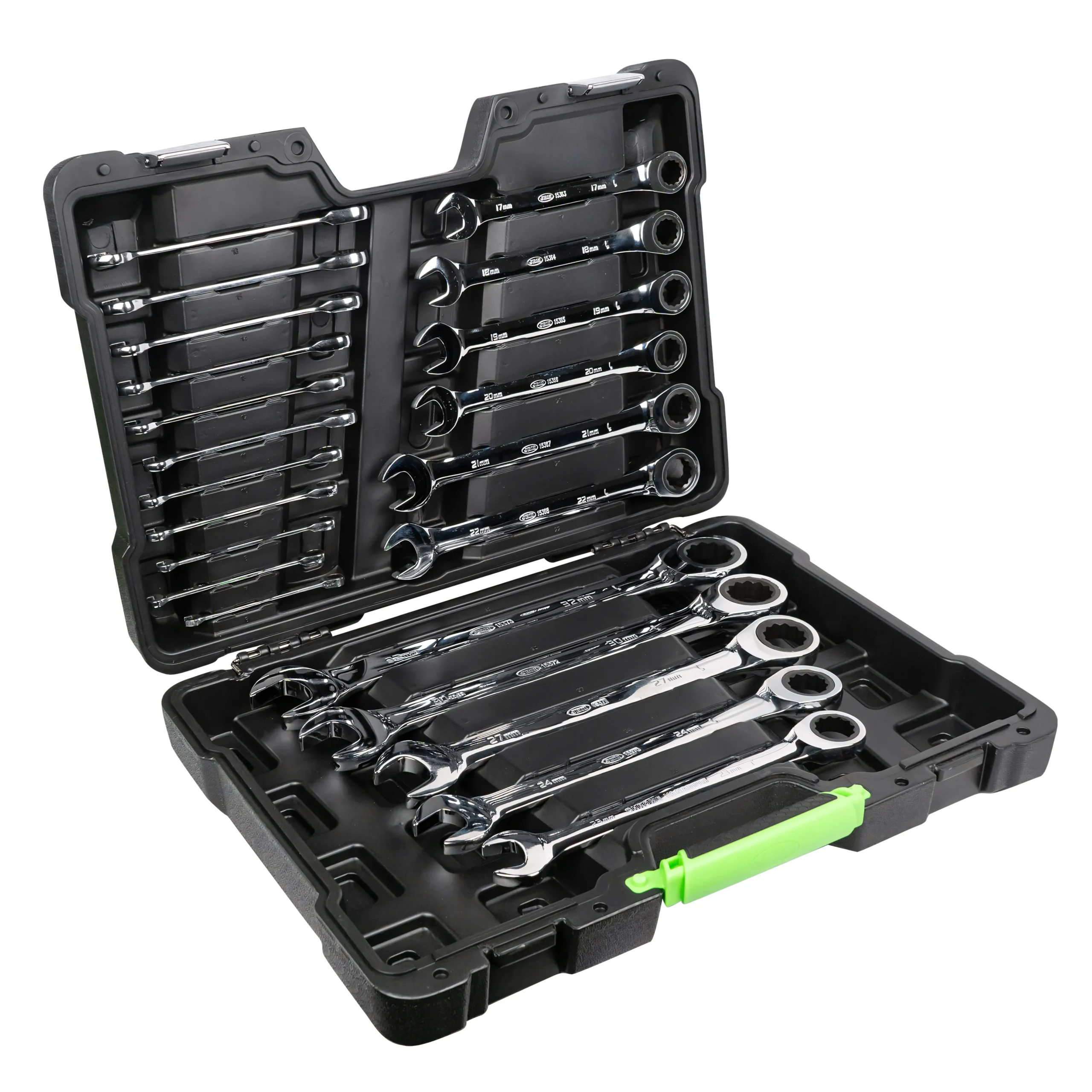 Set de 22 llaves combinadas con trinquete en maletín JBM 54041 - Imagen 2