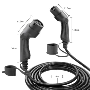Alternative view of Cable de carga para coche eléctrico, 22kw, 32 a, tipo 2 a tipo 2 (trifásico) JBM 54058