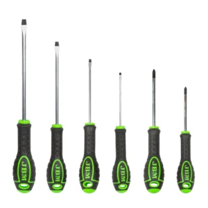 Set de 6 destornilladores (2 estrella + 4 planos) JBM 54070