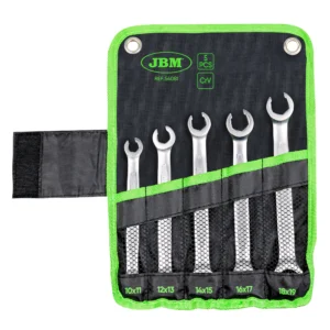 Set de 5 llaves hexagonales con boca abierta de 6 cantos JBM 54081