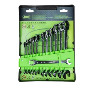 Set de 12 llaves combinadas con trinquete JBM 54117