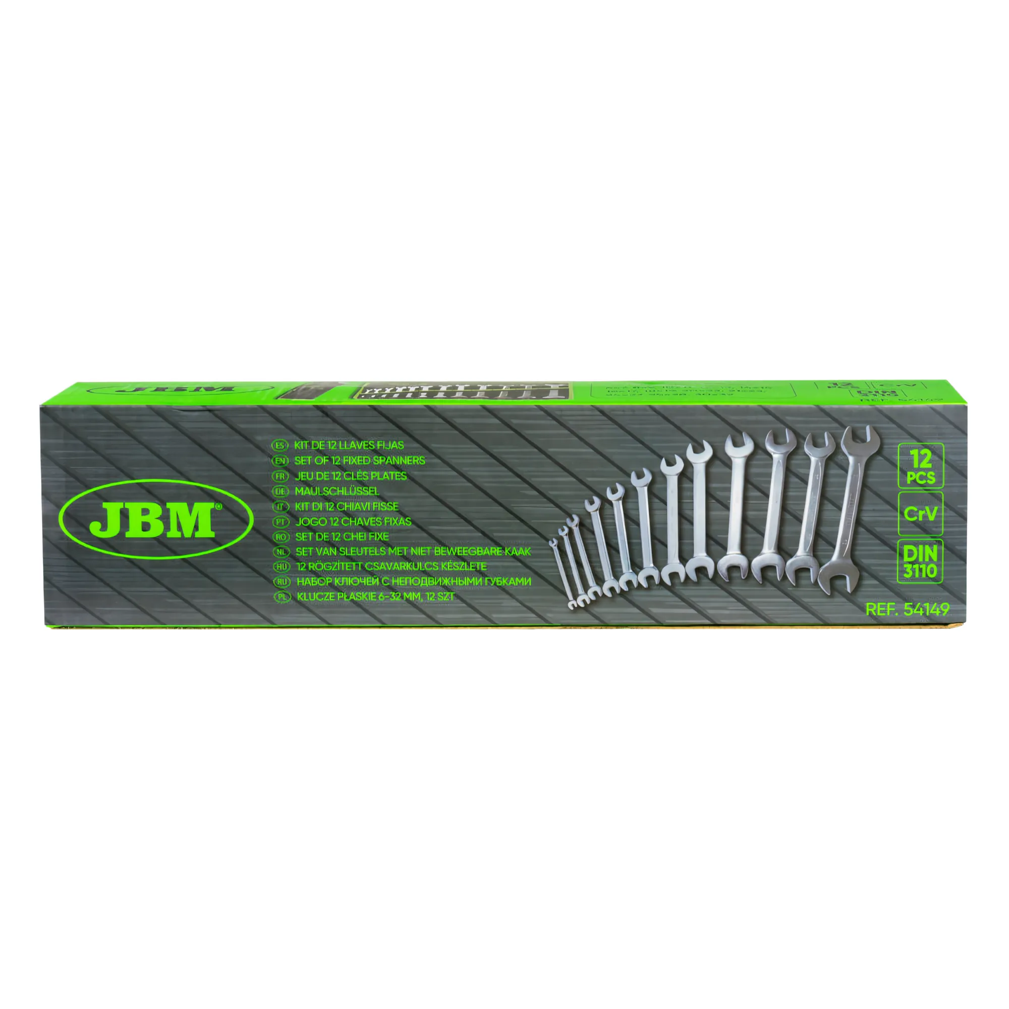 Set de 12 llaves fijas JBM 54149 - Imagen 4