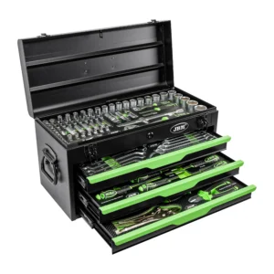 Alternative view of Caja metálica de 143 piezas de herramientas cincado JBM 54261