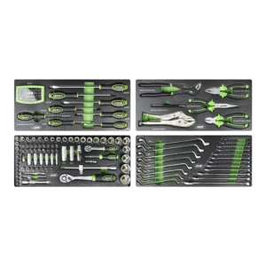 Caja metálica de 143 piezas de herramientas cincado JBM 54261 - Imagen 4