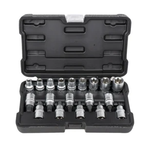 Set de 19 vasos y puntas TORX de 1/2" JBM 54266