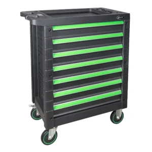 Carro de herramientas 7 cajones iguales verde - vacĂo JBM 54295