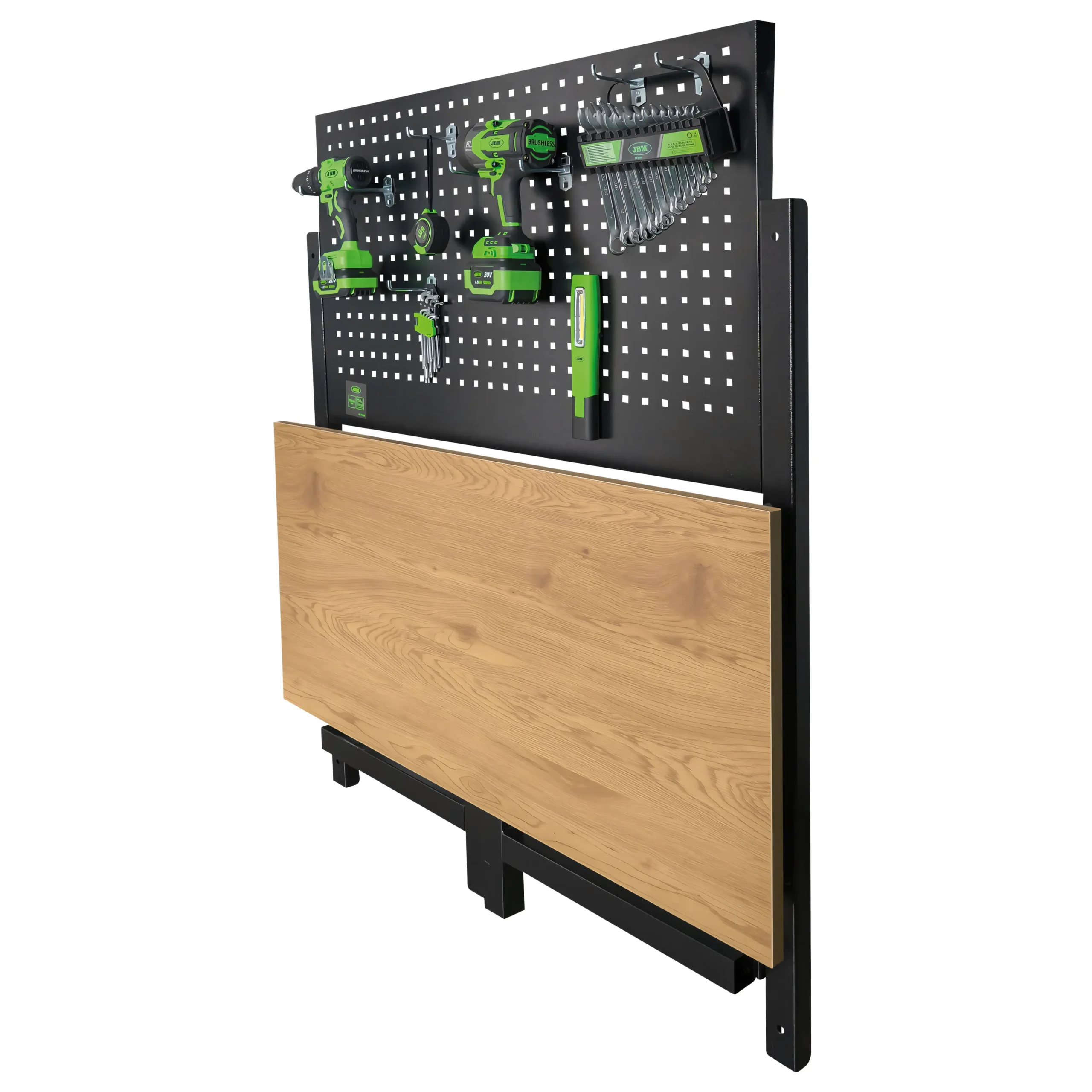 Mesa de trabajo plegable con panel frontal JBM 54328 - Imagen 4