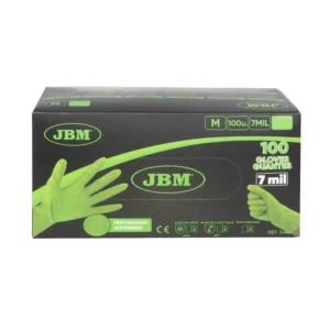 Guantes verdes desechables de nitrilo t:l 7,0mil (100 uds.) textura diamante JBM 54370 - Imagen 4