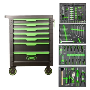 Carro de herramientas 7 cajones verde - armado JBM 54389