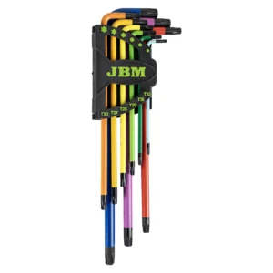 Set de 9 llaves TORX de colores extralargas JBM 54532