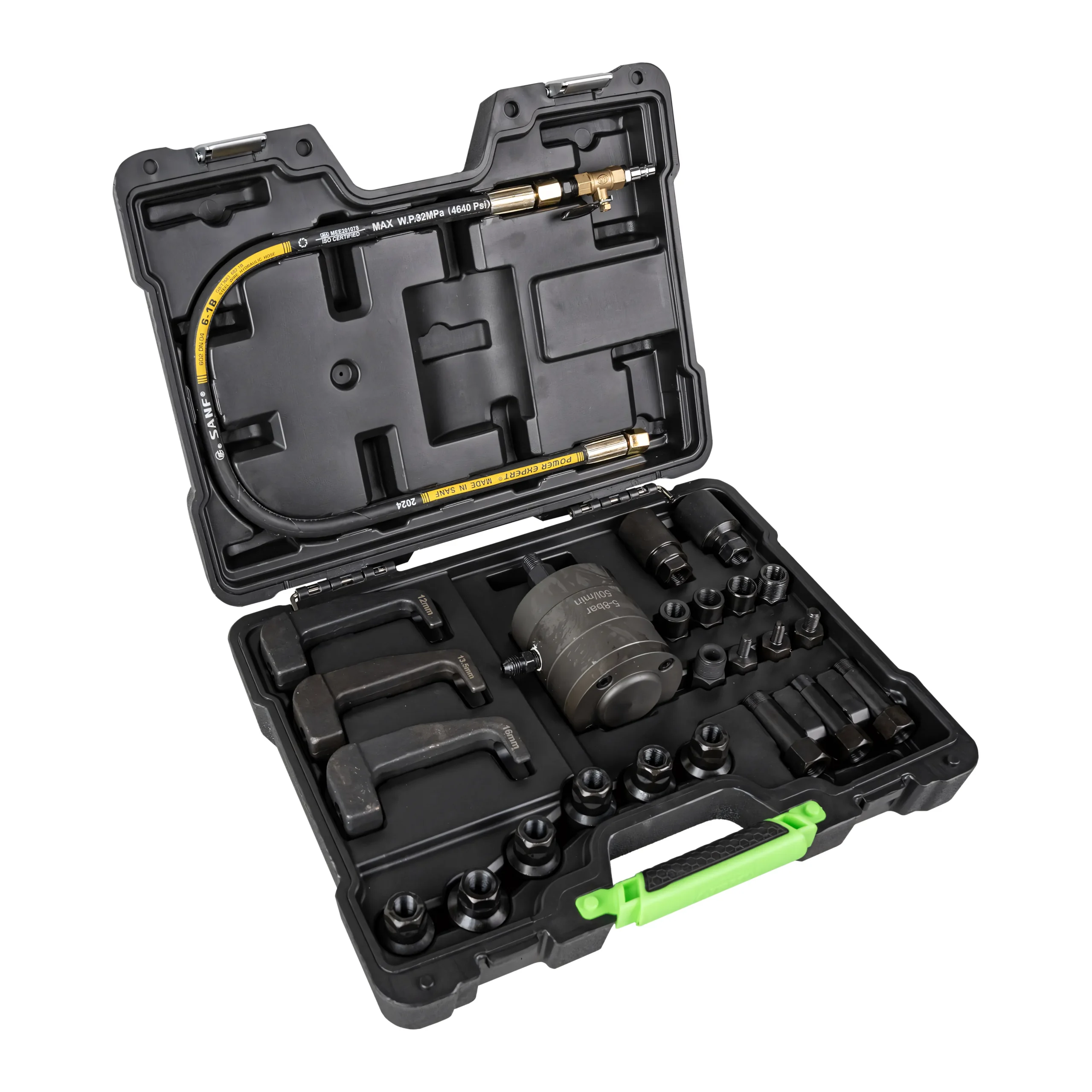 Extractor de inyectores neumático con adaptadores y garras de extracción JBM 54587 - Imagen 2