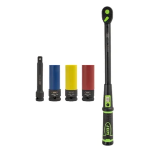 Estuche de herramientas de 5 piezas con llave dinamométrica 1/2" con mirilla JBM 54785 - Imagen 4
