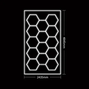 Alternative view of Set de luces LED hexagonales para techo con kit de soporte metálico JBM SERIE618