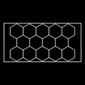 Alternative view of Set de luces LED hexagonales para techo JBM 54805