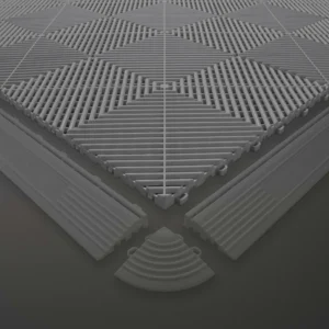 Baldosa gris perforada de pp para suelo JBM 54907 - Imagen 4