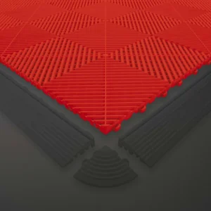 Baldosa roja perforada de pp para suelo JBM 54909 - Imagen 4