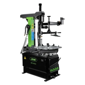 Desmontadora de neumáticos con torre basculante automática y brazo auxiliar 220v JBM 54964