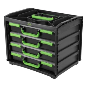 Alternative view of Caja con 4 maletines de plástico extraíbles JBM 54969