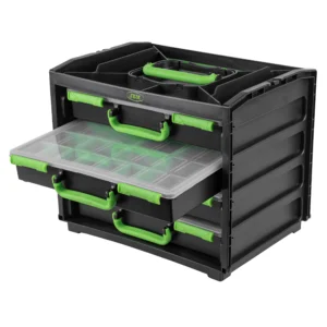 Caja con 4 maletines de plástico extraíbles JBM 54969 - Imagen 3