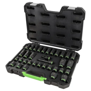 Alternative view of Set de 34 piezas de impacto con 16 vasos largos de 1/2" hexagonales + adaptadores JBM 55016