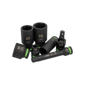 Set de 34 piezas de impacto con 16 vasos largos de 1/2" hexagonales + adaptadores JBM 55016 - Imagen 4